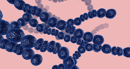 The Strep Throat, Bacterial Infection 3D rendering .の写真素材