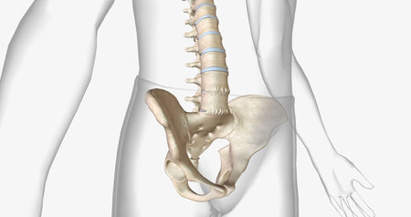 Ankylosing spondylitis is a type of chronic arthritis that primarily affects the bones of the spine. 3D renderingの写真素材