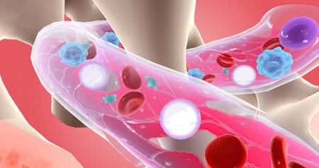 At the cellular level, stem cells in the blood cannot fully transform into mature blood cells. 3D renderingの写真素材