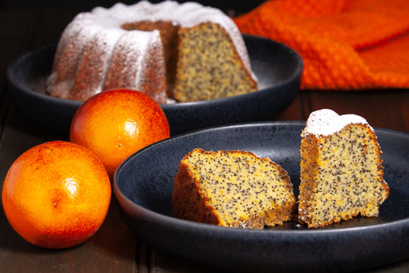 Gluten Free Orange and Almond Cake with Poppy Seedsの写真素材