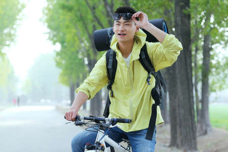 A young man outings