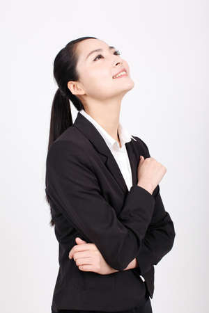 A young business woman standingの写真素材