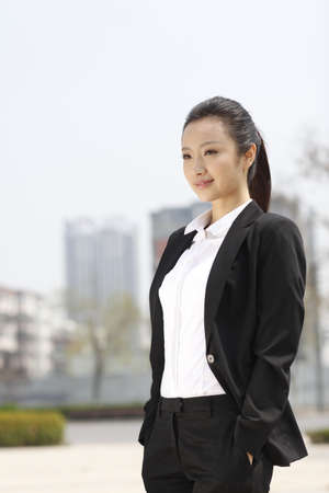 Beauty in a suitの写真素材