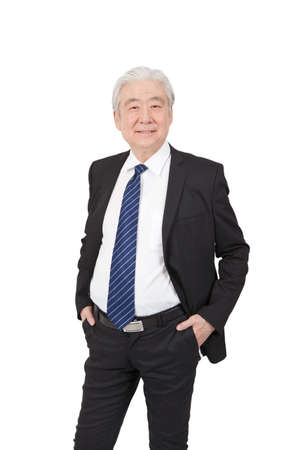Portrait of senior businessmanの写真素材