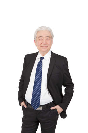 Portrait of senior businessmanの写真素材