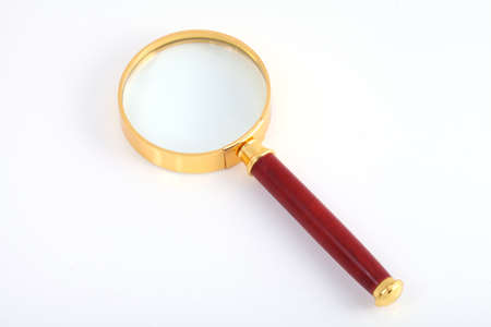 Magnifying glass close-upの写真素材