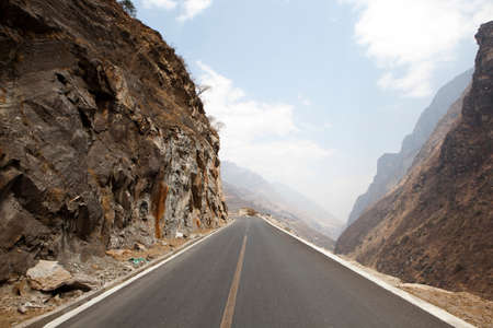 Tibet highway sceneryの写真素材