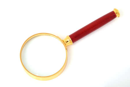 Magnifying glass close-upの写真素材