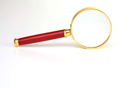 Magnifying glass close-upの写真素材