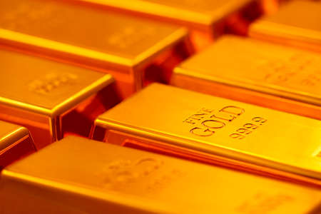 bullion gold close up