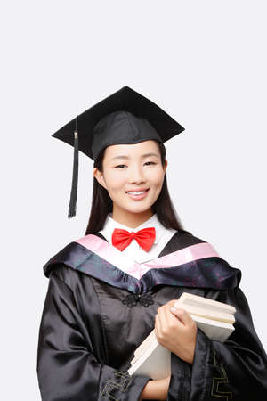 Portrait of female university graduates
