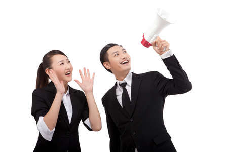 Business People And Loud Speakers 商用利用可能な写真素材 イラスト素材ならストックフォトの定額制ペイレスイメージズ