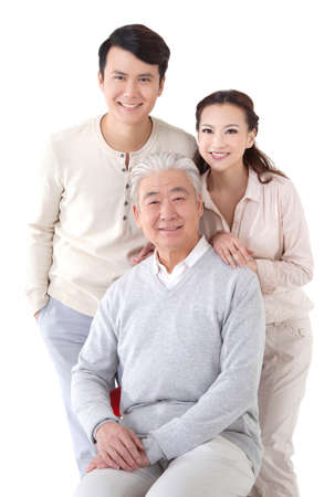 The Oriental familyの写真素材