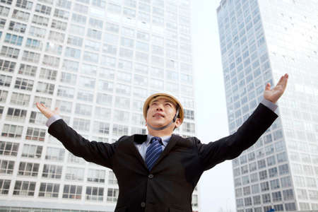 Oriental engineer portrait