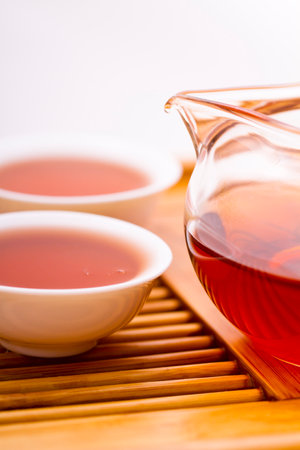 Portrait of Tea time high quality photoの写真素材