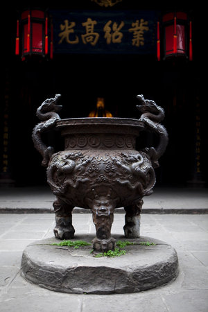 Portrait of Censer in temple high quality photoの写真素材