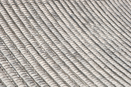 Portrait of Roof tile close-up high quality photoの写真素材