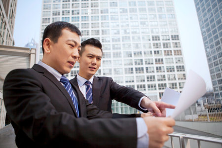Oriental business people portrait high quality photoの写真素材