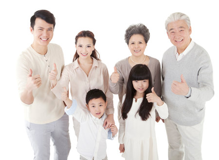 Portrait of Happy family high quality photoの写真素材