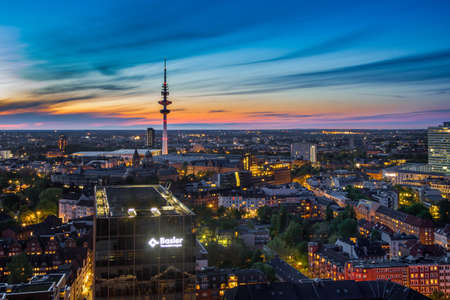 The view over Hamburg  from the St. Michael's Church is fantasticの写真素材