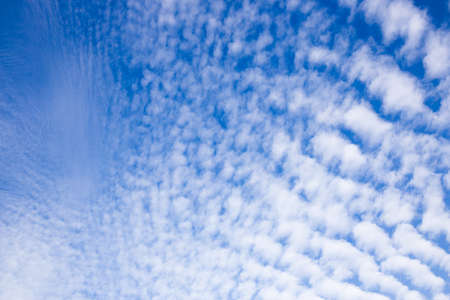 Cirrocumulus clouds over Wiesmoor, Eastfrisaの写真素材