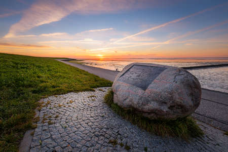 Sunset in Eastfrisia on a summer day