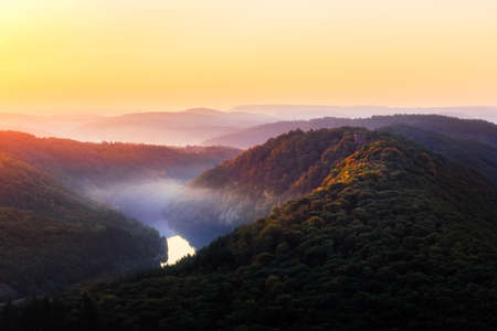The Saar is a river in northeastern France and western Germany, and a right tributary of the Moselle.の写真素材