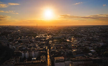 Captured from the Park Inn Hotelの写真素材