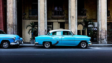 Oldtimer in Havana, the capital city of Cubaの写真素材