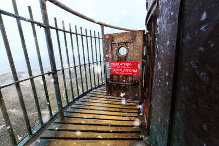 Little door with textの写真素材