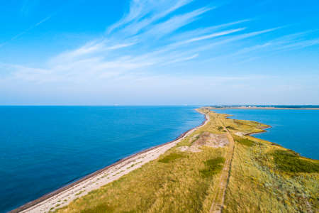 The beach on the danish peninsula Hyllekrog on the island Lolland
