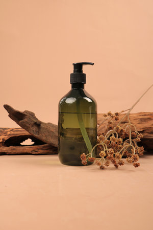 Aromatherapy and aromatherapy oil bottle with natural ingredients