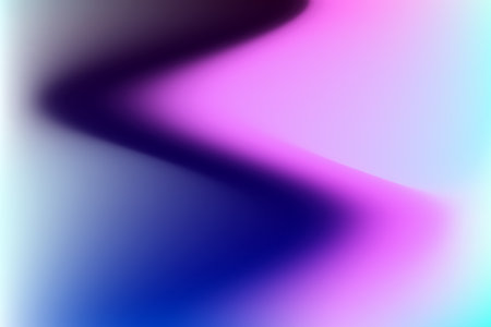 abstract background with smooth wavy lines in blue and purple colorsのイラスト素材