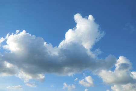 Clouds shaped like a dogの写真素材