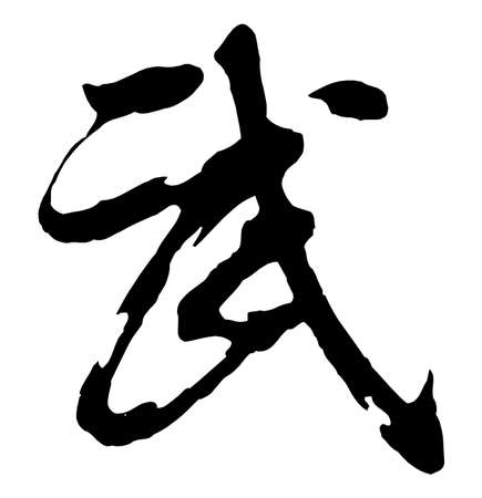 Chinese characters, martial artsの写真素材