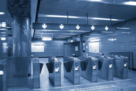 the scene of a subway station.のeditorial素材