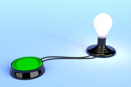 Conceptual Idea Generator on a pleasing blue background.