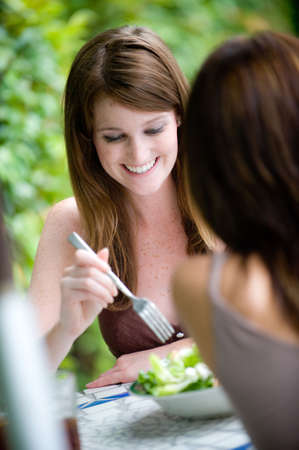 Lunch Outsideの写真素材