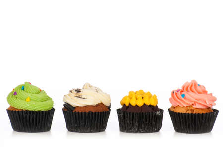 Delicious Cupcake Isolated On White Backgroundの写真素材