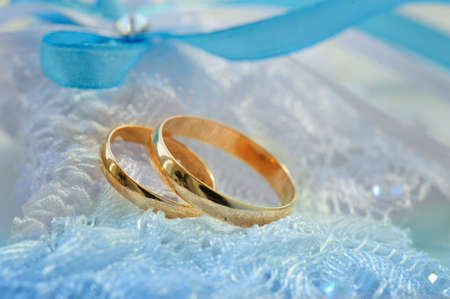 Wedding rings and accessory kit for weddingの写真素材