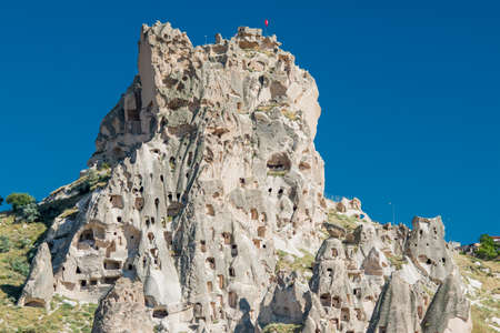 CAPPADOCIA, TURKEY - JUNE 23, 2015: There is an unusual formation of rocks in the area Cappadocia.のeditorial素材