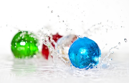 Spheres&waterの写真素材