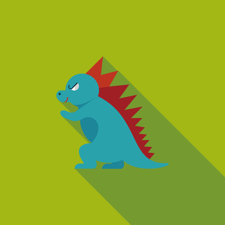 Dinosaur flat icon with long shadow,eps10のイラスト素材