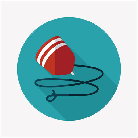 peg top flat icon with long shadow,eps10のイラスト素材