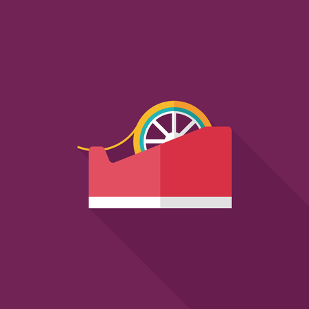 adhesive tape flat icon with long shadow,eps10のイラスト素材