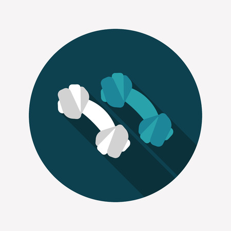 Pet bone flat icon with long shadow,eps10のイラスト素材