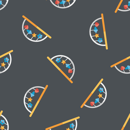 Baby crib hanging toy flat icon with long shadow,eps10のイラスト素材