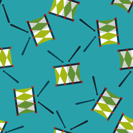 drum flat icon with long shadow,eps10のイラスト素材