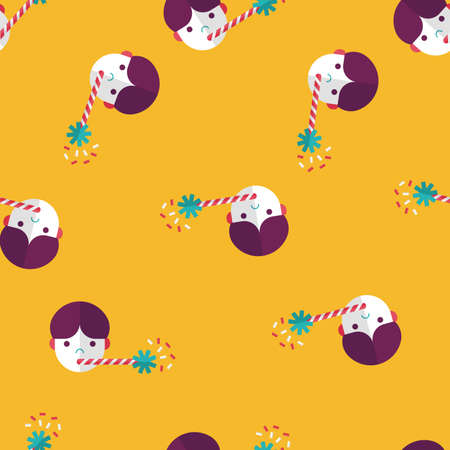 Birthday party boy flat icon with long shadow,eps10のイラスト素材