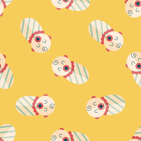 baby flat icon with long shadow,eps10のイラスト素材